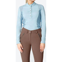 Produktbild von PS of Sweden Reitshirt Damen Langarm Cecile FS 2022 Stone Blue XL