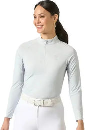 Produktbild von PS of Sweden Reitshirt Evelina Crystal für Damen in Blau und Weiß Größe XL