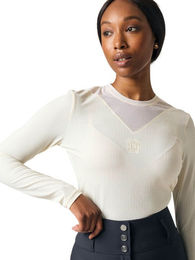 PS of Sweden Reitshirt Leander Langarmshirt Beige Größe S – Bild 1 von 1