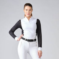 Produktbild von PS of Sweden Reitshirt Madison Damen Langarmshirt Schwarz Größe S