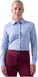 PS of Sweden Reitshirt Rebecca für Damen aus Baumwolle Blau XL – Bild 1 von 5