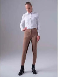 PS of Sweden Reitshirt Rebecca Piqué-Bluse Damen Weiß Baumwolle Größe S – Bild 1 von 6