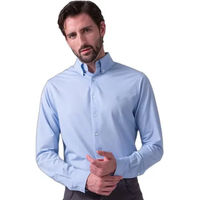 Produktbild von PS of Sweden Reitshirt Roberto Pique Langarm Blau Baumwolle Herren Größe M