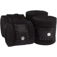 Produktbild von PS of Sweden Ruffle Polobänder für Pferde aus Fleece in Schwarz 4er Pack