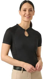 Produktbild von PS of Sweden Selena Paneled Damen Turnierpoloshirt aus Mesh Schwarz Größe S