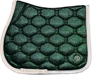 PS of Sweden Springschabracke Stardust Pearl für Vollblut in Silber und Grün aus Polyester – Bild 1 von 2