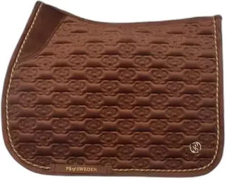 PS of Sweden Springschabracke Velvet Monogram Fudge Braun für Warmblut – Bild 1 von 3