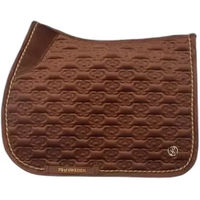 Produktbild von PS of Sweden Springschabracke Velvet Monogram Fudge Braun für Warmblut
