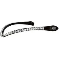 Produktbild von PS of Sweden Stirnband Slim Crystal für Pferde in Schwarz XFull
