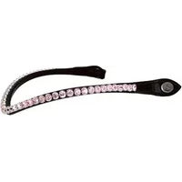 Produktbild von PS of Sweden Stirnband Slim Hortensia für Pferde in Schwarz und Rosa