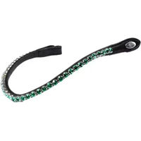Produktbild von PS of Sweden Stirnband Slim Midnight für Pferde aus Leder in Schwarz