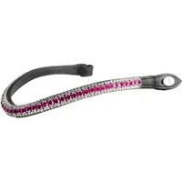 Produktbild von PS of Sweden Stirnband The Original Delight Hibiscus aus Leder in Schwarz und Rosa