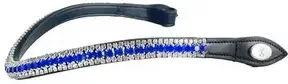 PS of Sweden Stirnband The Original Delight Sapphire Blau Leder für Vollblut – Bild 1 von 1