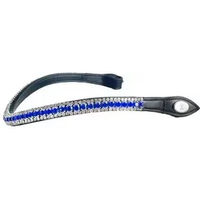 Produktbild von PS of Sweden Stirnband The Original Delight Sapphire Blau Leder für Vollblut