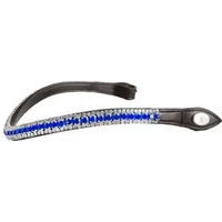 Produktbild von PS of Sweden Stirnband The Original Delight Sapphire für Pferde aus Leder in Blau und Braun