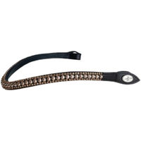 Produktbild von PS of Sweden Stirnriemen Classic Pearl Earth Brown Schwarz Full