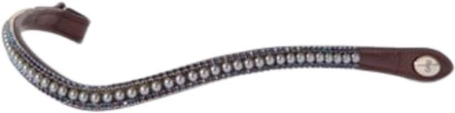 PS of Sweden Stirnriemen Classic Pearl Shadow Blue Braun Full – Bild 1 von 1