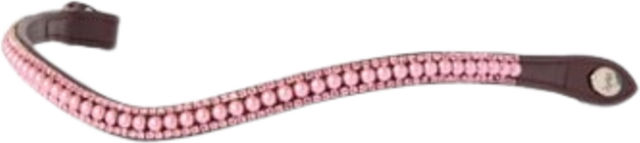 PS of Sweden Stirnriemen Classic Pearl Vintage Pink Braun Full – Bild 1 von 1