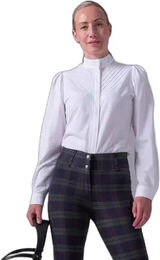 Produktbild von PS of Sweden Tindra Tuxedo Reitshirt Damen Weiß Baumwolle Größe L