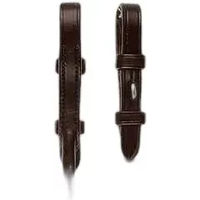 Produktbild von PS of Sweden Zügel für Pferde mit Leder-Schlaufen Round Stitched in Braun und Silber