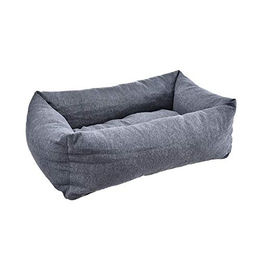 PUCHIKA Hundebett für große Hunde mit Memory-Schaumstoff und abnehmbarem Kissen, Dunkelgrau, 100 x 70 cm – Bild 1 von 7