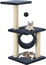 PUEAZU Katzen-Kratzbaum aus Sisal in Dunkelblau 65 cm – Bild 1 von 1