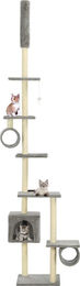 PUEAZU Katzenbaum mit Sisal-Kratzsäulen Grau 260 cm – Bild 1 von 1