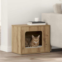 Produktbild von PUEAZU Katzenhaus Artisan Eiche Kratzbaum aus Holz 51 x 30 x 42,5 cm