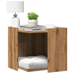 PUEAZU Katzenklo Artisan-Eiche aus Holzwerkstoff 53x53x51 cm – Bild 1 von 1