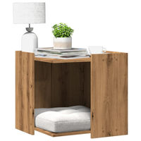 Produktbild von PUEAZU Katzenklo Artisan-Eiche aus Holzwerkstoff 53x53x51 cm