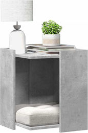 PUEAZU Katzenklo Betongrau 42x42x51 cm aus Holzwerkstoff – Bild 1 von 1