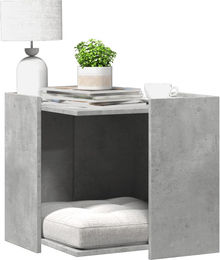 PUEAZU Katzenklo Betongrau 53x53x51 cm aus Holzwerkstoff – Bild 1 von 1