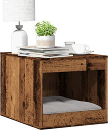 PUEAZU Katzenklo in Altholz-Optik aus Holzwerkstoff 47x59x42 cm – Bild 1 von 1