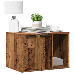 PUEAZU Katzenklo in Altholz-Optik aus Holzwerkstoff 60x40x40 cm – Bild 1 von 1