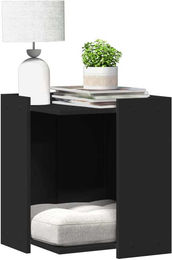 PUEAZU Katzenklo Schwarz aus Holzwerkstoff 42x42x51 cm – Bild 1 von 1