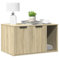Produktbild von PUEAZU Katzenklo Sonoma Eiche 80x50x45 cm aus Holzwerkstoff