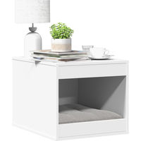Produktbild von PUEAZU Katzenklo Weiß 47x59x42 cm aus Holzwerkstoff