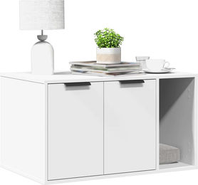 PUEAZU Katzenklo Weiß 80x50x45 cm aus Holzwerkstoff – Bild 1 von 1
