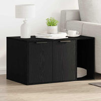 Produktbild von PUEAZU Katzentoilettengehäuse Schwarze Eiche 80 x 50 x 45 cm aus Holzwerkstoff