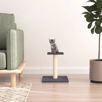 Produktbild von PUEAZU Kratzbaum mit Plattform Dunkelgrau 38 cm