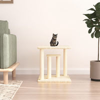 Produktbild von PUEAZU Kratzbaum mit Plattformen Creme 50 cm