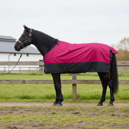 PUEAZU Pferdedecke für Pferde in Rosa und Schwarz aus Polyester 125 cm – Bild 1 von 1