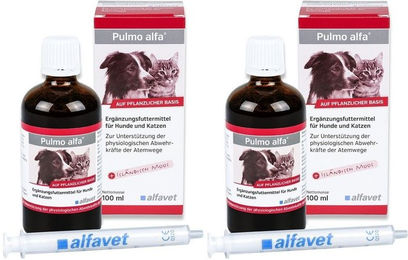 Pulmo alfa flüssiges Nahrungsergänzungsmittel für Hunde und Katzen zur Unterstützung der Atemwege – Bild 1 von 1