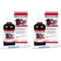 Produktbild von Pulmo alfa flüssiges Nahrungsergänzungsmittel für Hunde und Katzen zur Unterstützung der Atemwege