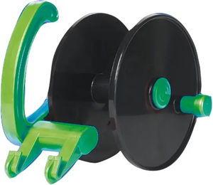 Produktbild von Pulsara Aufwickler mit Griff und Bremse aus Kunststoff in Schwarz und Grün