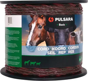 Produktbild von Pulsara Basic Zaunschnur aus Edelstahl in Silber und Braun