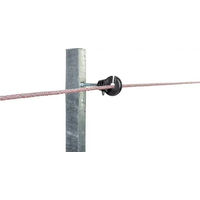 Produktbild von Pulsara Isolatoren für ringförmige Elektrozaeune mit M6 Schrauben aus Kunststoff Schwarz 25 Stück