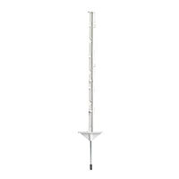 Produktbild von Pulsara Kunststoffpfahl 10er Pack Weiß 75 cm aus Kunststoff und Metall