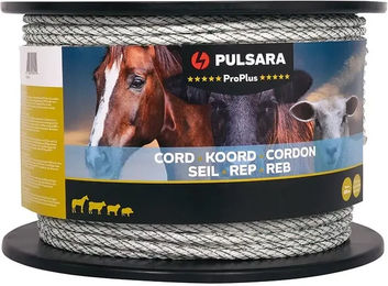 Produktbild von Pulsara Pro plus Zaunschnur aus Edelstahl in Silber, Weiß und Grau