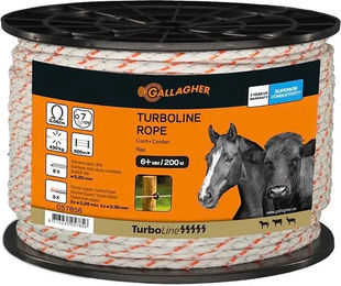 Produktbild von Pulsara Pro plus Zaunschnur aus Edelstahl in Weiß und Braun